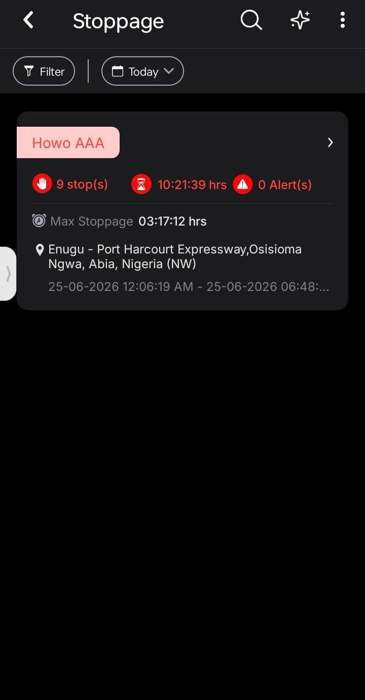 See every stop